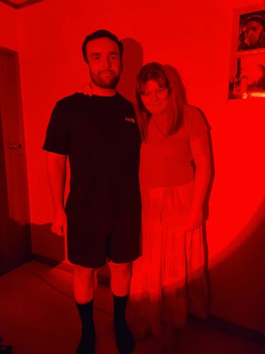 Customer photo review of Sunset Lamp