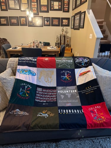 Customer photo review of Premium T Shirt Quilt