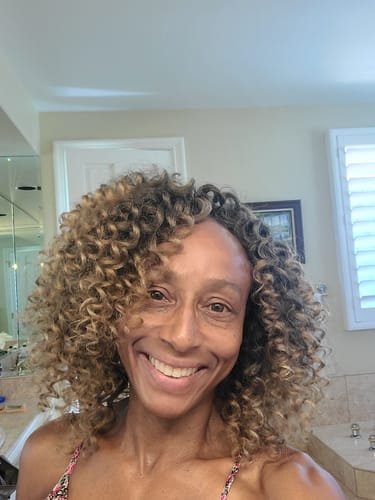 Customer photo review of Freetress Braid 2X Wand Curl Crochet Braid RINGLET WAND CURL