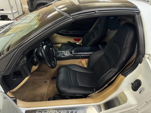 Customer photo review of Corvette C5 Custom Leather Seat Covers