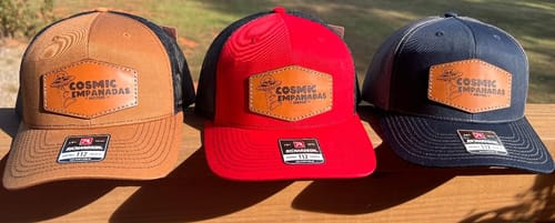 Customer photo review of Premium Custom Leather Patch Hats (Wholesale)