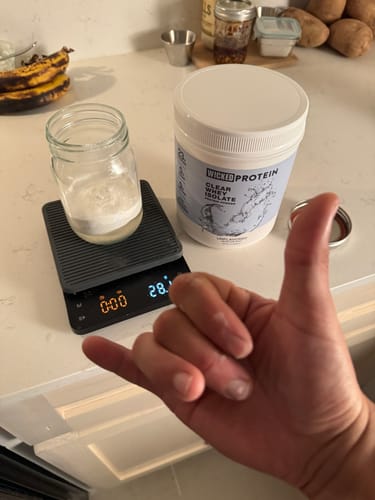 Customer photo review of WICKED Unflavored Clear Whey Isolate Protein Powder (IN STOCK)