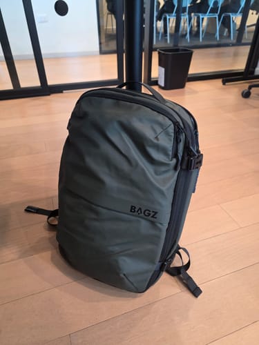 Customer photo review of PACK: MOCHILA AIRBAGZ GREEN + COMPRESOR