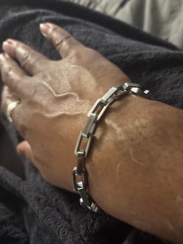Customer photo review of Men’s Personalised Legacy Bracelet