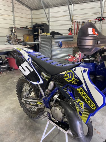 Customer photo review of Custom Seat Cover: 1999 Yamaha YZ125