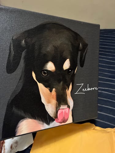 Customer photo review of Pet Art Canvas Wrap