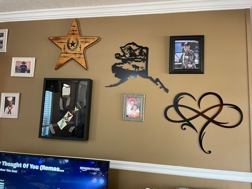Customer photo review of Mystery Box - Metal Wall Art