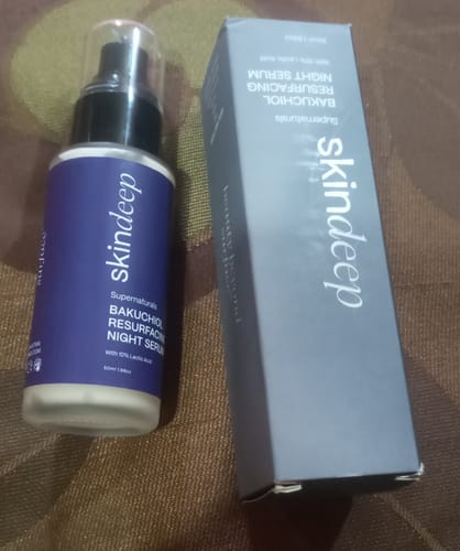 Maryam R. review of BAKUCHIOL RESURFACING NIGHT SERUM - with 10% Lactic Acid image 1 out of 1
