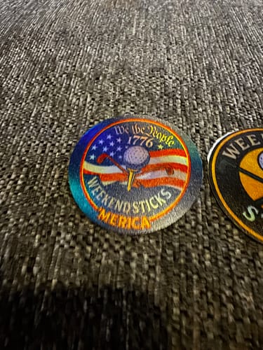 Customer photo review of 100 2.5" Custom Holographic Stickers