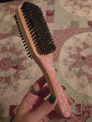 Customer photo review of Double sleek hair brush