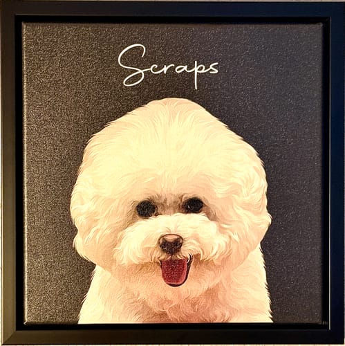 Customer photo review of Pet Art Canvas Wrap