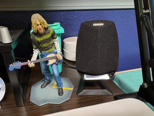 Customer photo review of M201BT Multimedia Computer Speaker System with Subwoofer