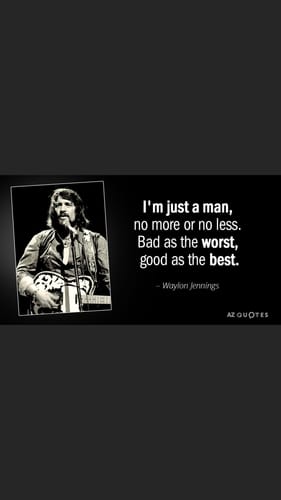 Customer photo review of LTX Waylon Jennings Mens Tee Shirt