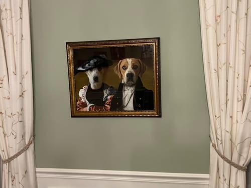 Customer photo review of The Baron & The Baroness - Custom Pet Portrait