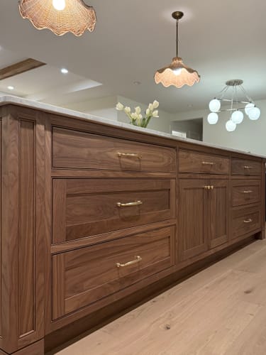 Customer photo review of Classic Cabinet Pulls - Unlacquered Brass Polished