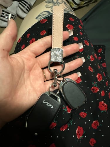 Customer photo review of Leather Strap Keyring