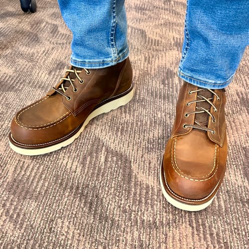 Customer photo review of City MocToe Boot -luosjiet®boots - Crazy Horse Red Brown