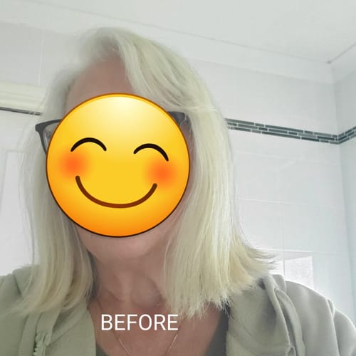 Customer photo review of Ethan Thomas Black shampoo & mask duo