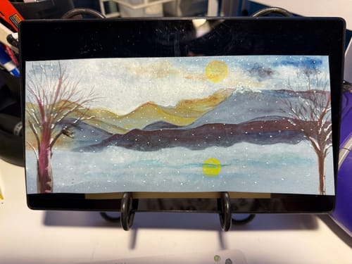 Customer photo review of SketchBox Signature Opaque Watercolor 18 colors