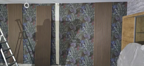 Customer photo review of Akustikpaneele Mokka | 240 cm x 60 cm | Dreiseitiges Echtholzfurnier