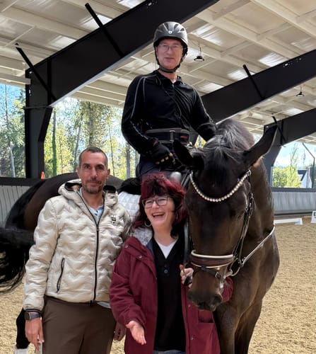 Customer photo review of Merlot/ Cream Snaffle
