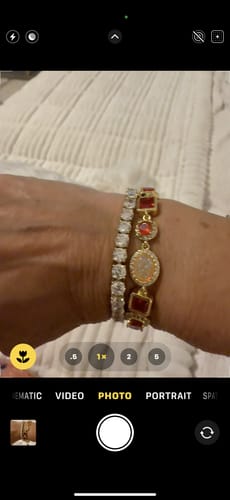 Customer photo review of CMS Tennis Bracelet