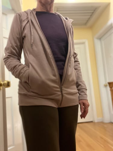 Customer photo review of Ryann Hoodie • Final Sale Deals! - Mocha Meringue