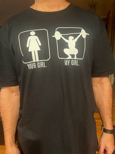 Customer photo review of MY GIRL T-SHIRT