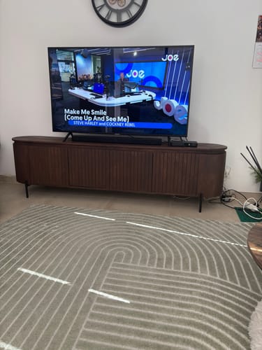 undefined review of by fonQ Grand Tv-Meubel Tabacco Mangohout - B 210 cm image 1 out of 1