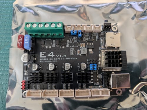 Customer photo review of FYSETC E4 board with built-in Wi-Fi and Bluetooth 4 pcs TMC2209 240MHz 16M flash 3D printer control board based for 3D printer