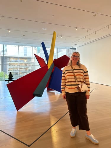 Customer photo review of Solvi Tall Striped Sweater