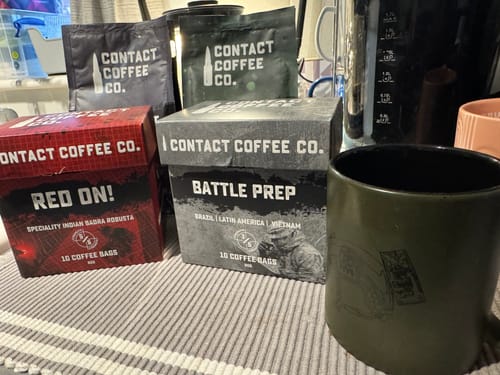 Customer photo review of Single Serve Coffee Bags Bundle