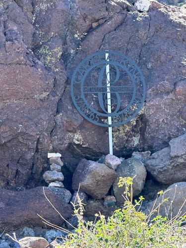 Customer photo review of Elaborate Name - Steel Sign