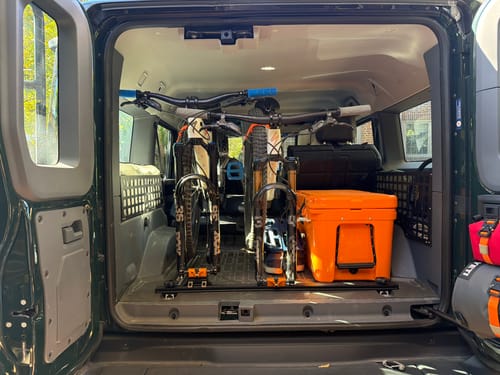 Customer photo review of Thru Axle Fork Mount