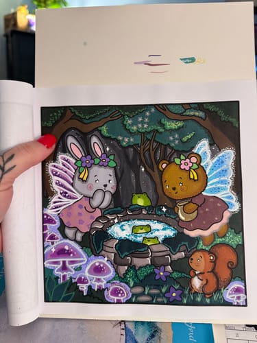 Customer photo review of Ohuhu Acrylic Paint Markers Cotton-core 36 Colors