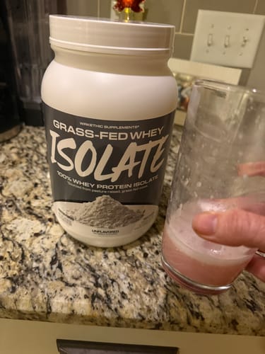 Customer photo review of Grass-Fed Whey Isolate