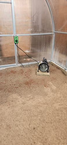 Customer photo review of Gewächshausheizung "Palma" mit digitalem Thermostat 2000 W