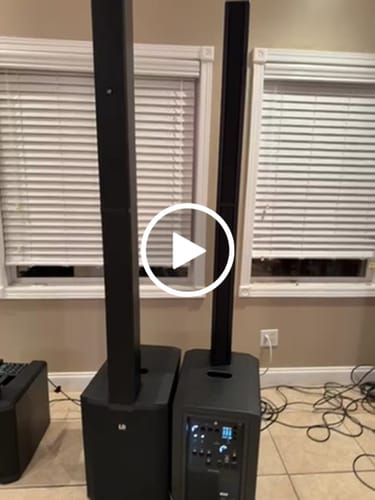 Customer video review of B-Stock: LD System MAUI 28 G3 MIX, Compact Cardioid Column PA System with Digital Mixer - Black