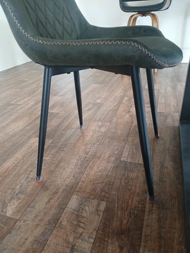 Customer photo review of Groovy Flex Silicone Felt Chair Leg Protectors | Stretchy Edition