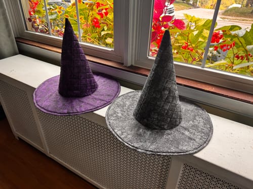 Customer photo review of Spellbound Quilted Witch Hat Sewing Pattern | Digital PDF Pattern