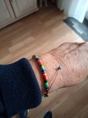 Customer photo review of 7 Chakren Energiearmband aus Jaspis