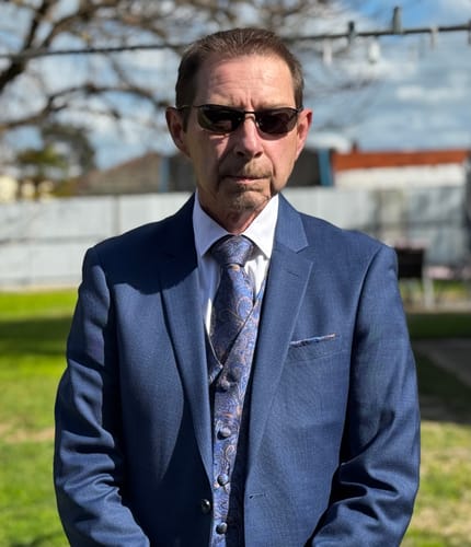 Customer photo review of Barry. Wang Navy Blue Suit Vest Paisley Dress Vest Necktie Hanky Cufflinks Set