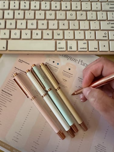 Customer photo review of The Signature Five Pen Pack - ROSE GOLD