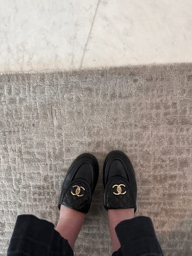 Customer photo review of CC Loafers Mule Black Sheepskin 238488