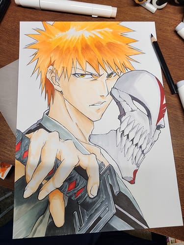 Customer photo review of Ohuhu Honolulu 320 Colors Dual Tips Alcohol Art Markers (New Version)