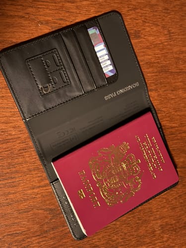 Customer photo review of Trackable Passport Cover
