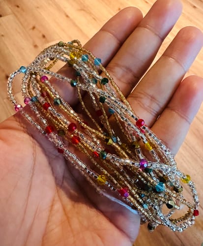Customer photo review of Majesty African Lux Waist Beads
