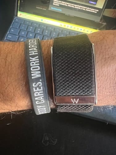 Customer photo review of NOBODY CARES - WRISTBAND