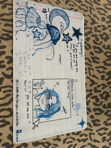 Customer photo review of Custom Playmat (24" x 14")