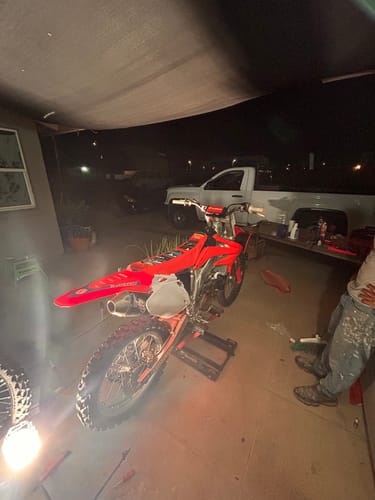 Customer photo review of Custom Seat Cover: 2006 Honda CRF 450R